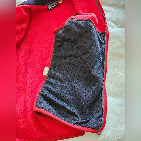 VINTAGE 70's PATAGONIA SYNCHILLA VEST STYLE 25182 WOMENS MEDIUM RED ZIP UP - Picture 13 of 15